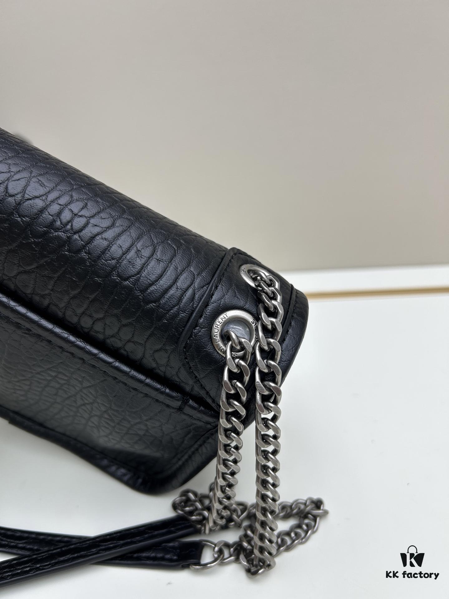 New Arrival with Box 💰 YSL Saint Laurent Niki Grainy Leather Mini Shoulder Bag