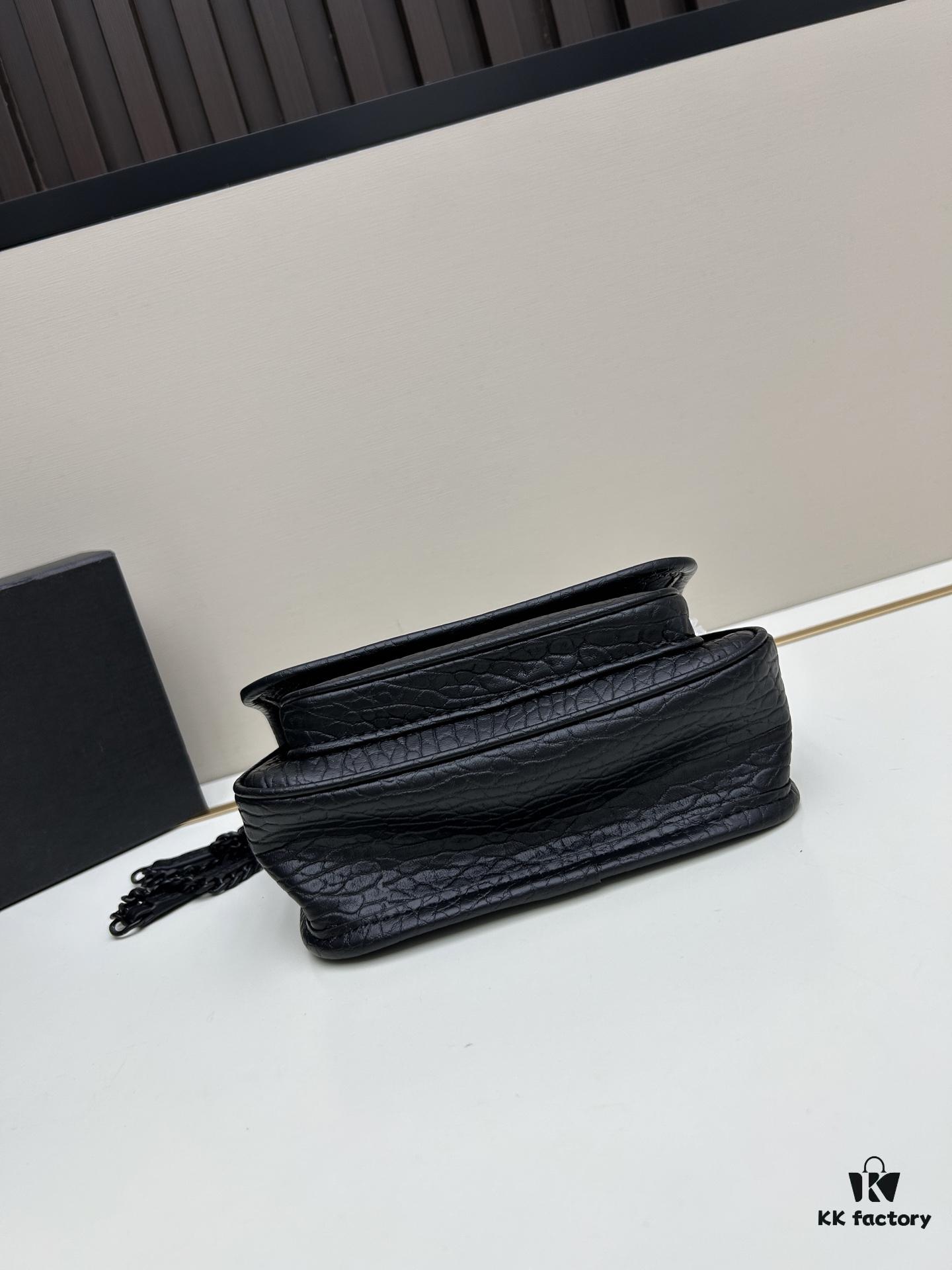 New Arrival with Box 💰 YSL Saint Laurent Niki Grainy Leather Mini Shoulder Bag