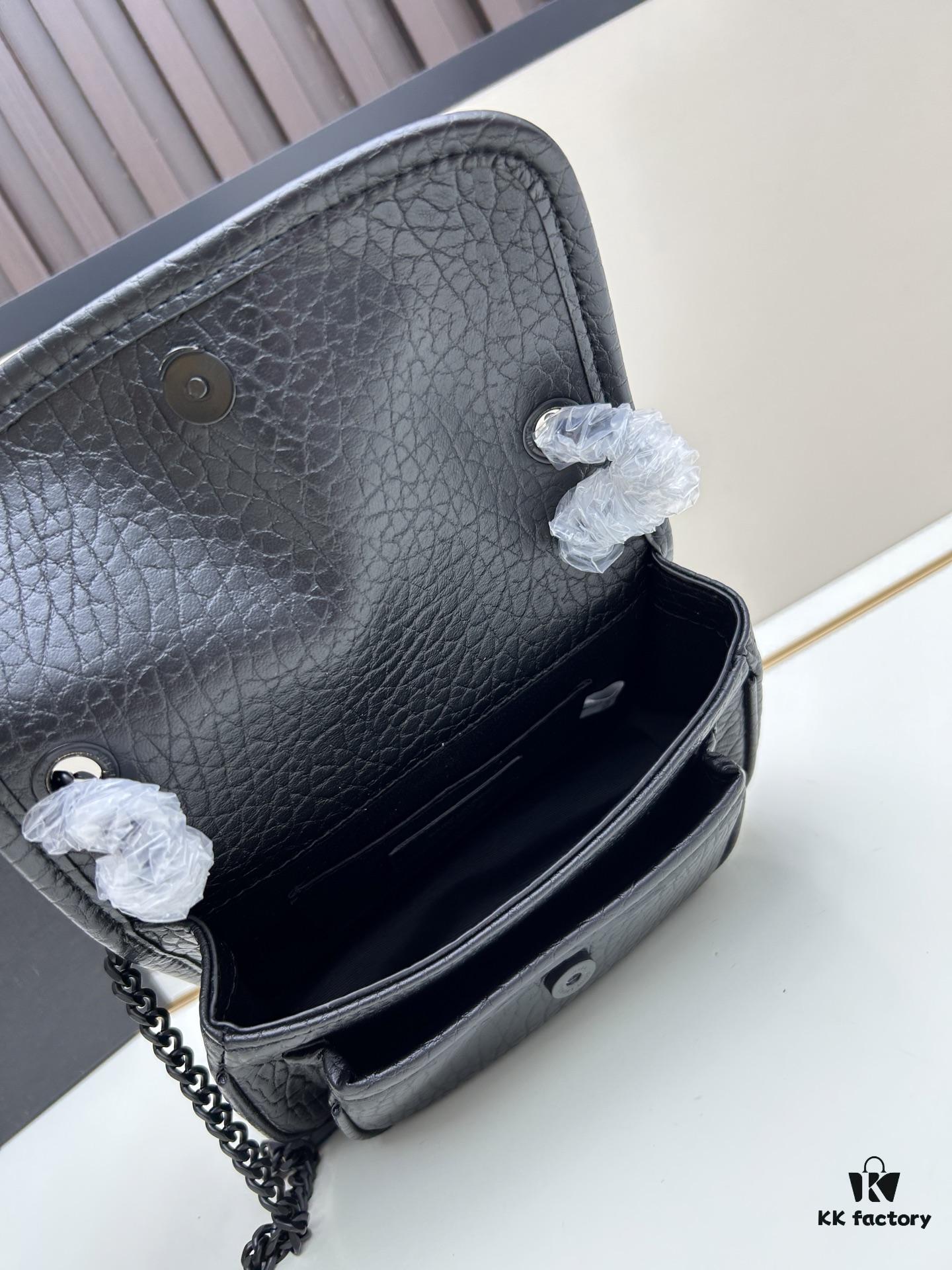 New Arrival with Box 💰 YSL Saint Laurent Niki Grainy Leather Mini Shoulder Bag