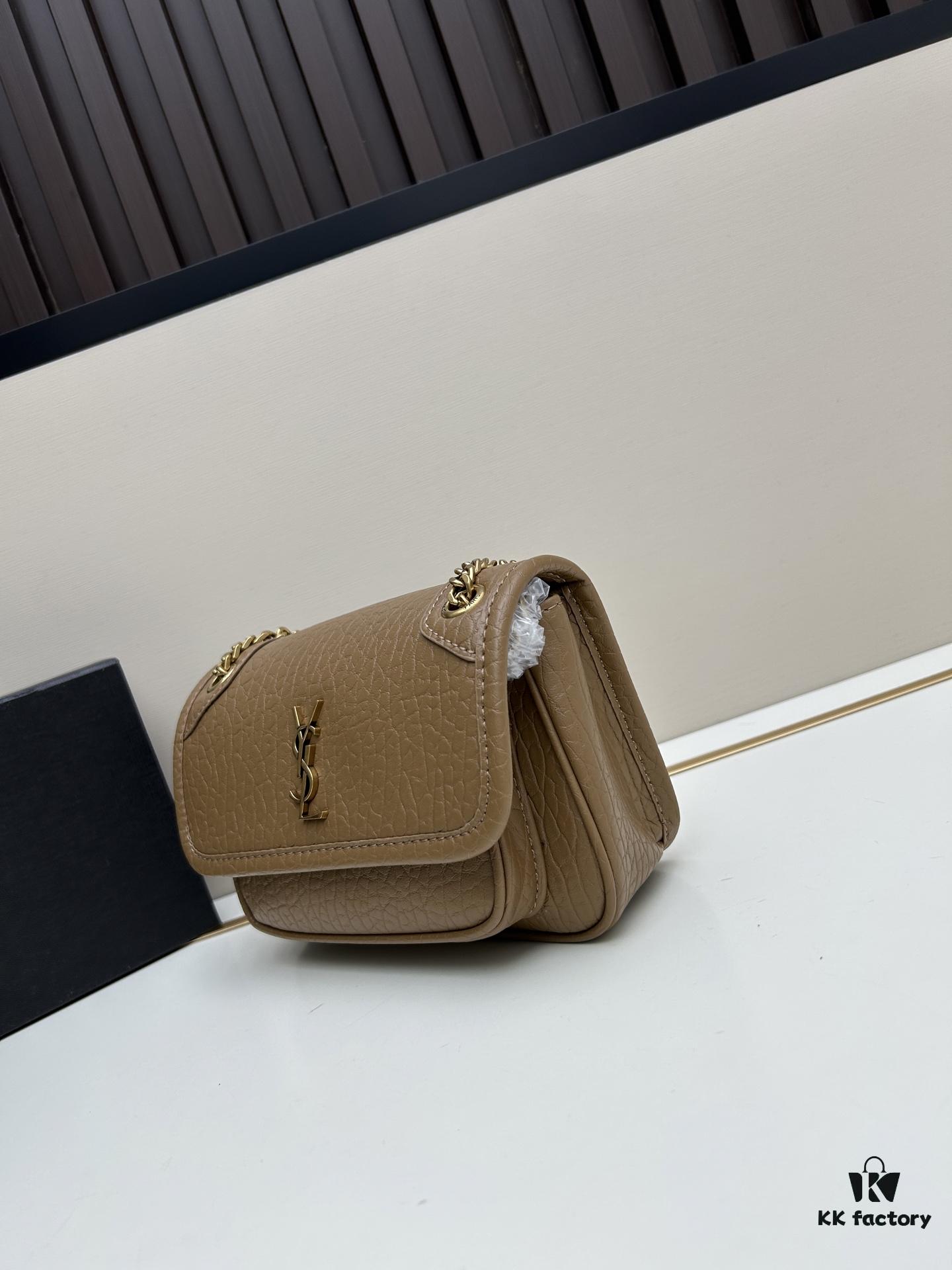 New Arrival with Box 💰 YSL Saint Laurent Niki Grained Lambskin Mini Shoulder Bag