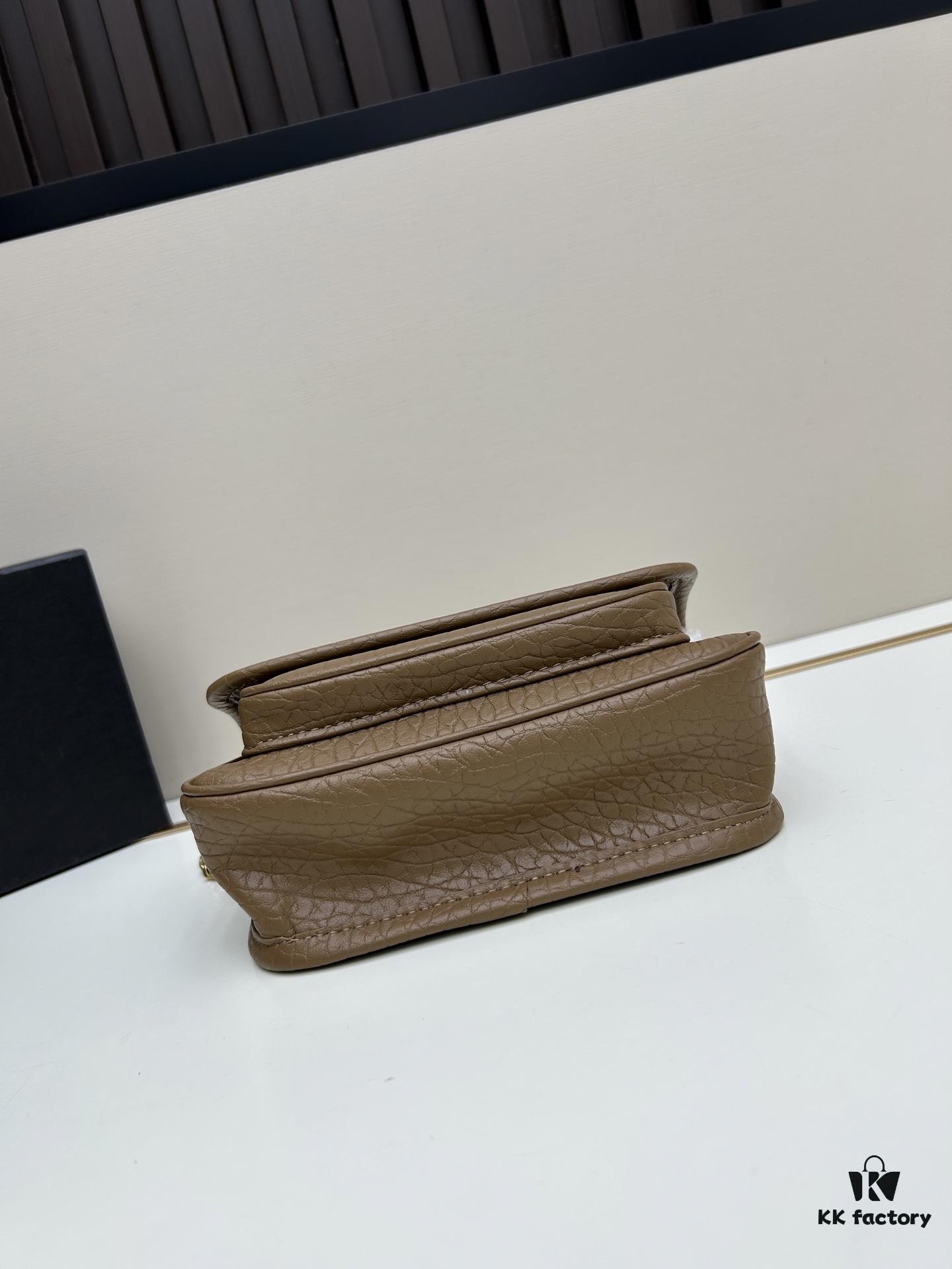 New Arrival with Box 💰 YSL Saint Laurent Niki Grained Lambskin Mini Shoulder Bag