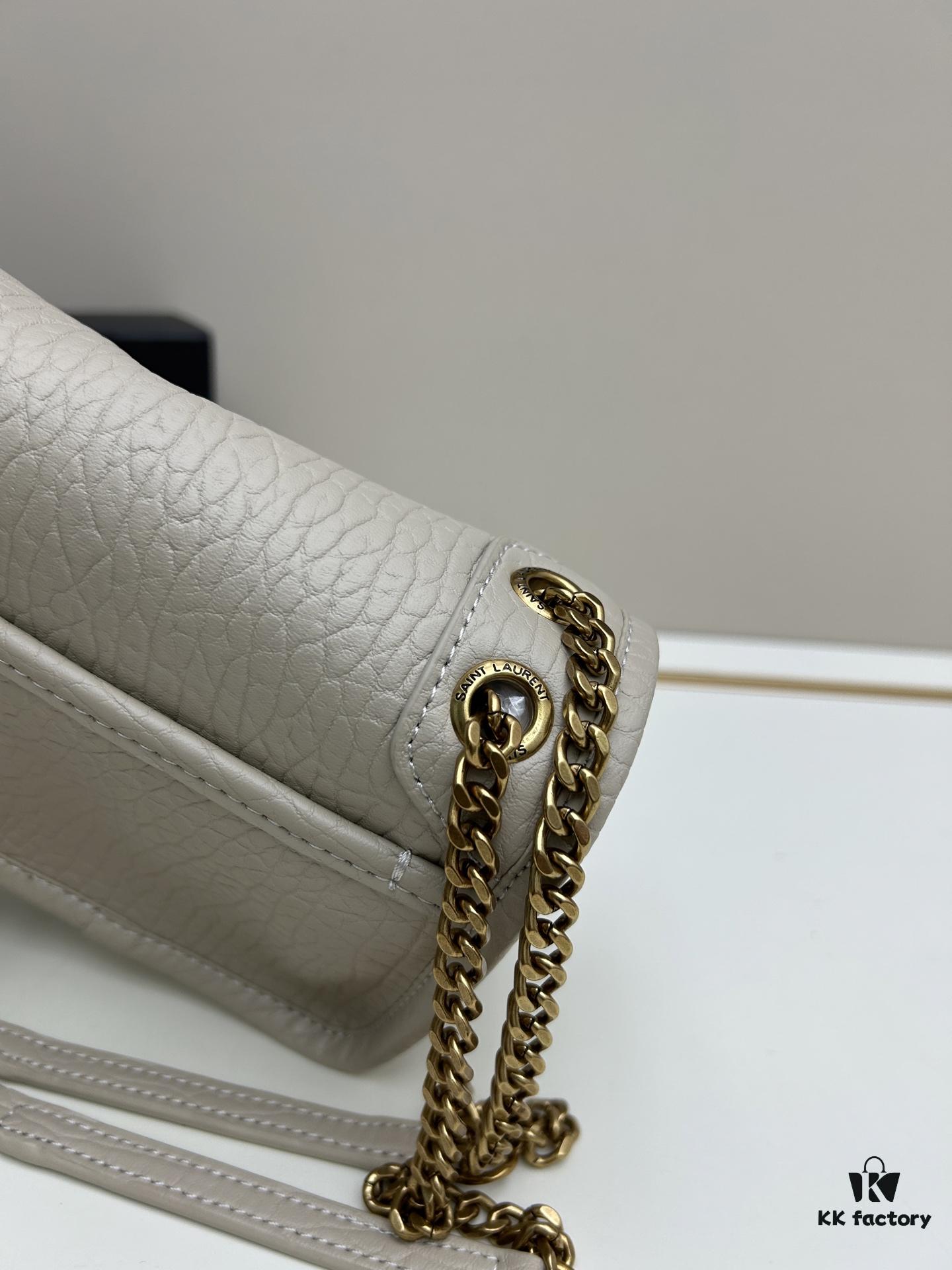 New Arrival with Box 💰 YSL Saint Laurent Niki Grainy Leather Mini Shoulder Bag