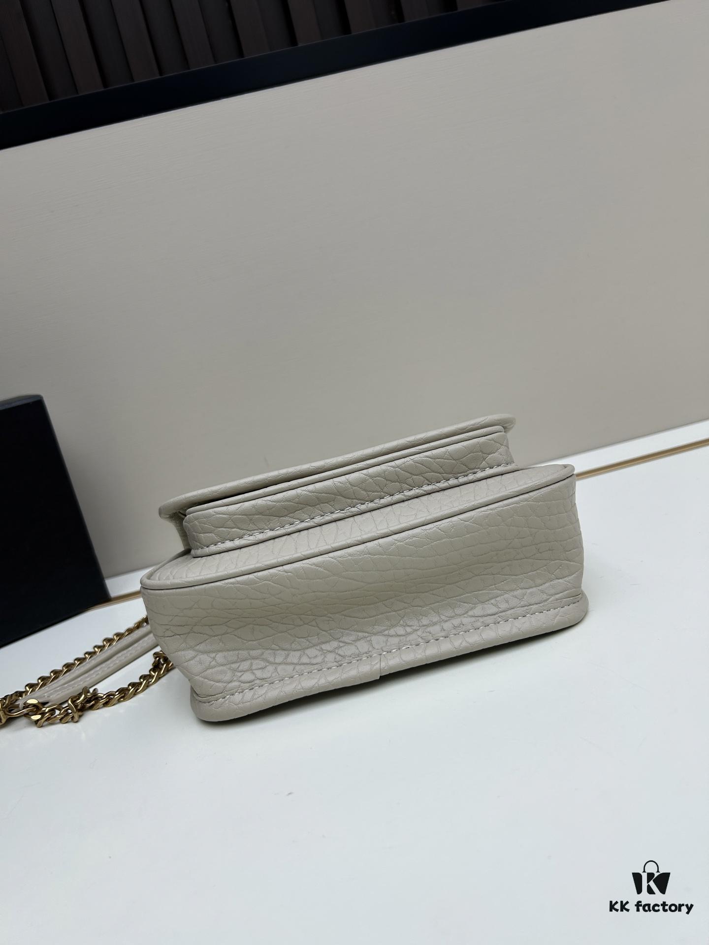 New Arrival with Box 💰 YSL Saint Laurent Niki Grainy Leather Mini Shoulder Bag