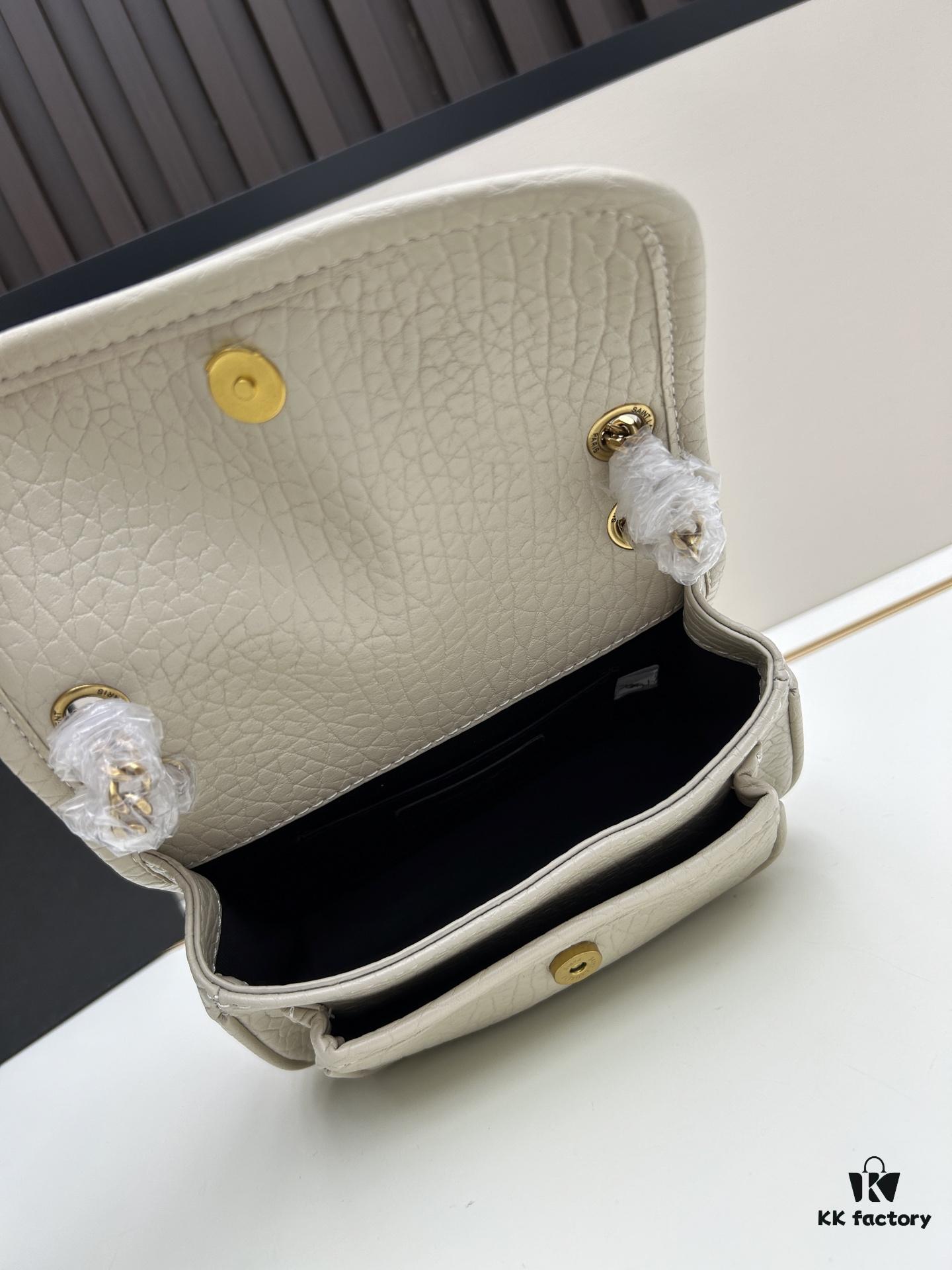 New Arrival with Box 💰 YSL Saint Laurent Niki Grainy Leather Mini Shoulder Bag