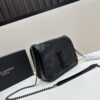 YSL Niki Mini Chain Bag in Black Wax Leather