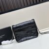 YSL Niki Mini Chain Bag in Black Wax Leather