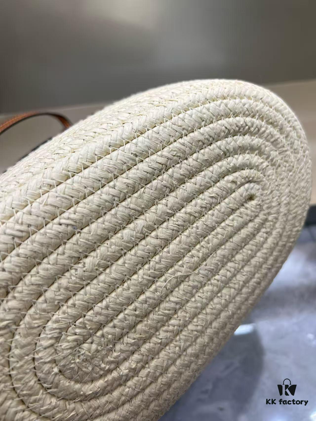 YSL Summer New Arrival Woven Bag, Large-Capacity Tote, Vacation Beach Bag, Shoulder and Handheld Purse 40.28