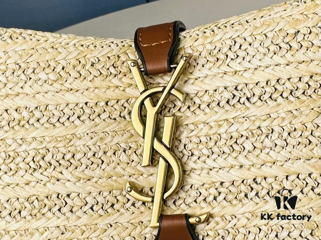 New Bestseller YSL Le 5 à 7 Raffia Mini Shoulder Bag
