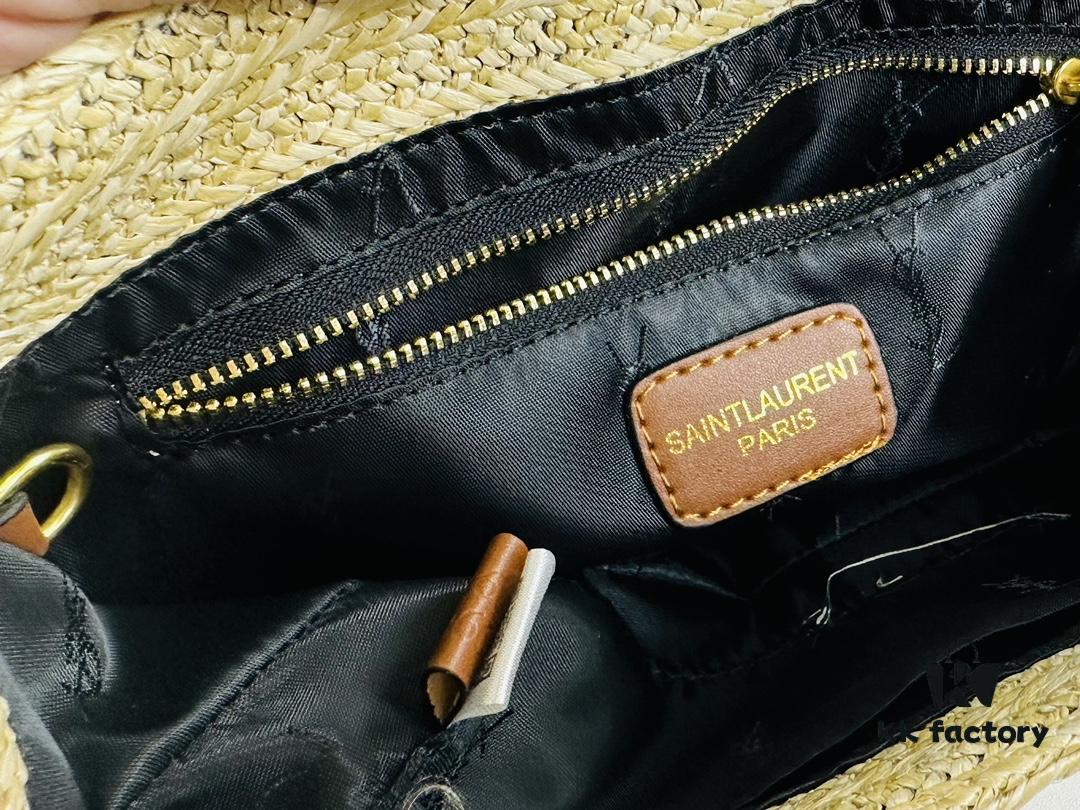 New Bestseller YSL Le 5 à 7 Raffia Mini Shoulder Bag