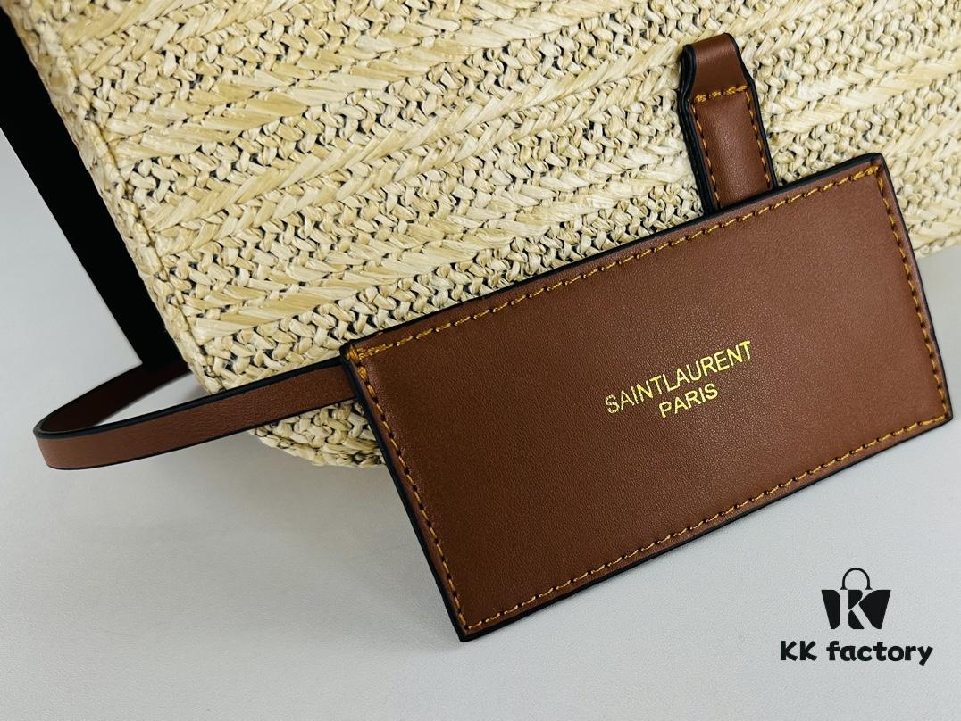 New Bestseller YSL Le 5 à 7 Raffia Mini Shoulder Bag