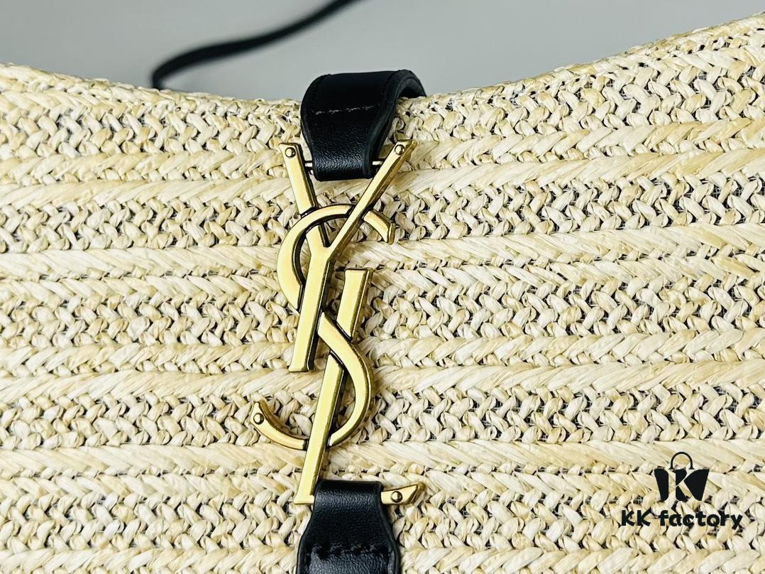 New Bestseller YSL Le 5 à 7 Raffia Mini Shoulder Bag