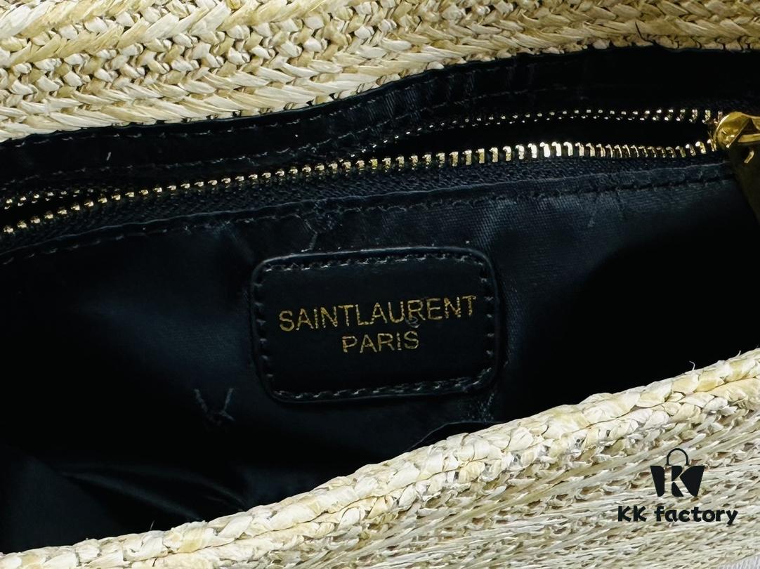 New Bestseller YSL Le 5 à 7 Raffia Mini Shoulder Bag