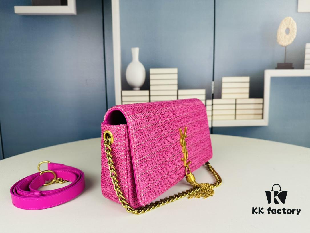 Bestseller YSL New Raffia Woven Tassel Bag! Summer Beach Joy