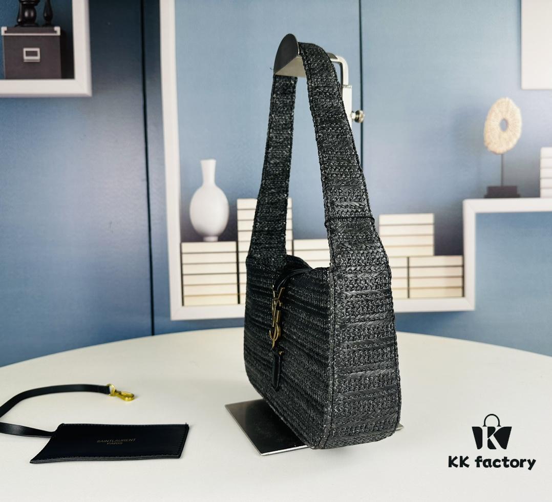 New Bestseller YSL Le 5 à 7 Raffia Mini Shoulder Bag