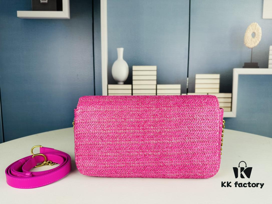 Bestseller YSL New Raffia Woven Tassel Bag! Summer Beach Joy