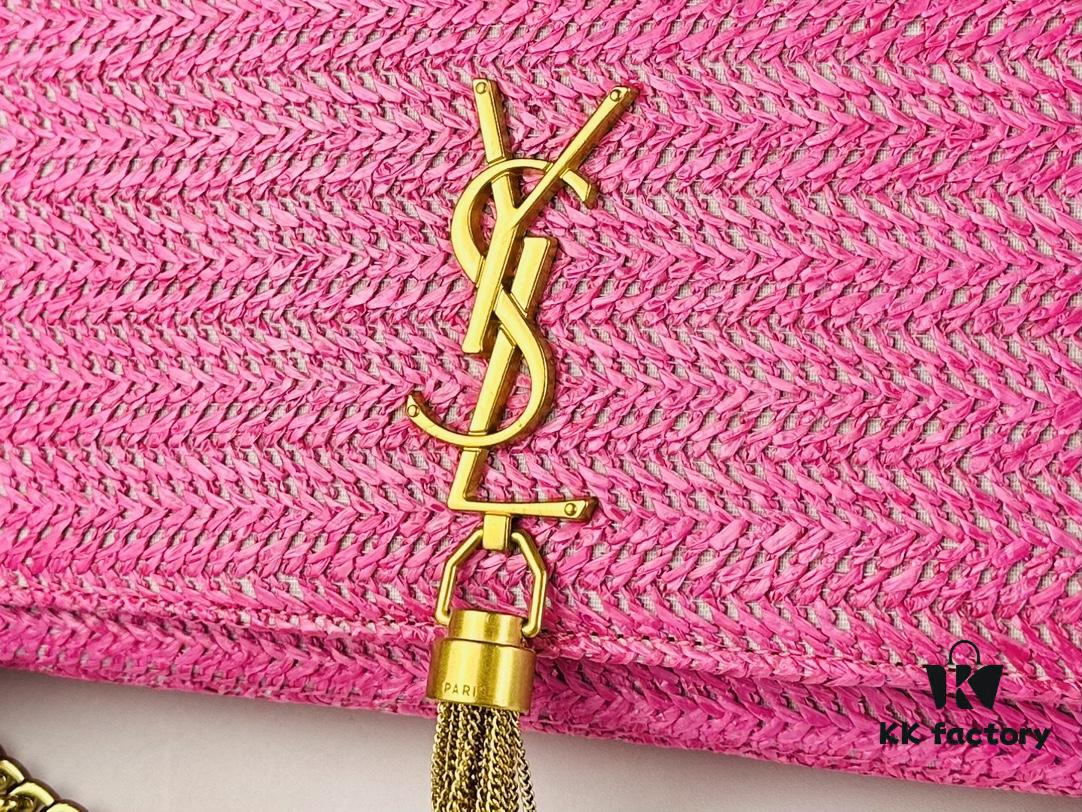 Bestseller YSL New Raffia Woven Tassel Bag! Summer Beach Joy