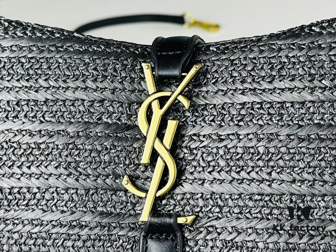 New Bestseller YSL Le 5 à 7 Raffia Mini Shoulder Bag
