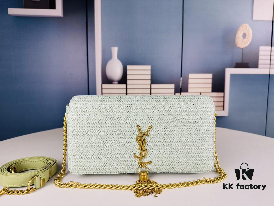 Bestseller YSL New Raffia Woven Tassel Bag! Summer Beach Joy