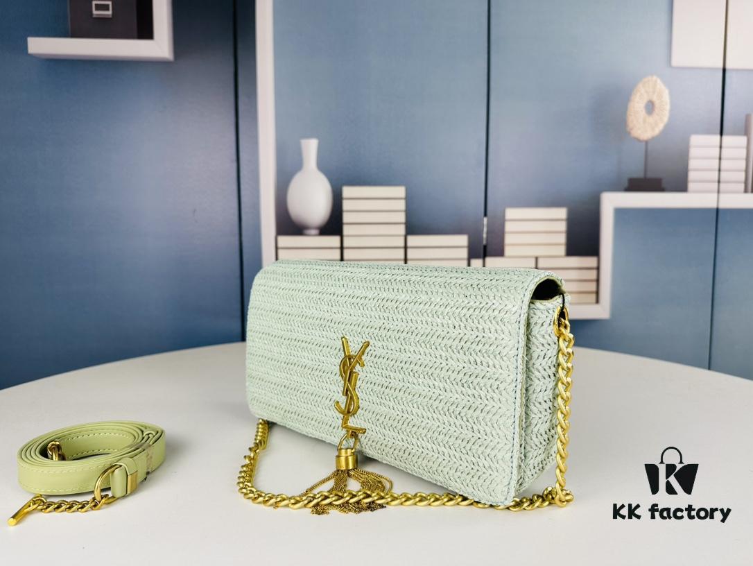 Bestseller YSL New Raffia Woven Tassel Bag! Summer Beach Joy