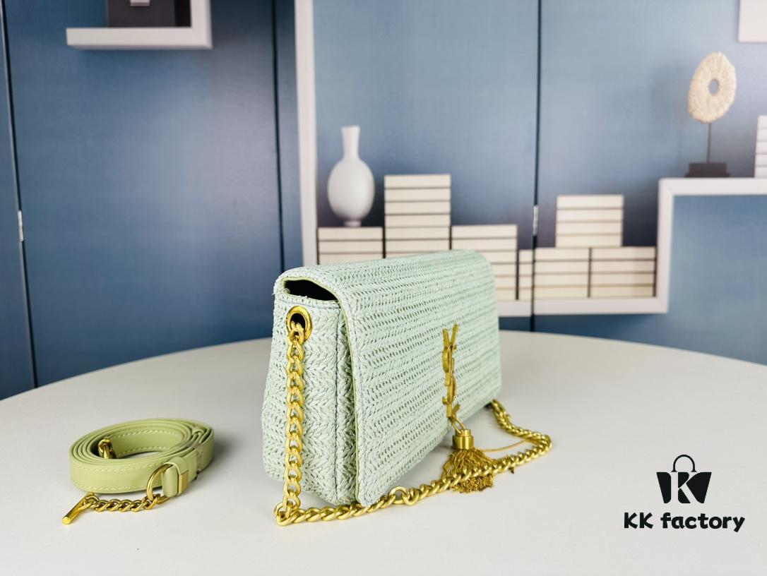 Bestseller YSL New Raffia Woven Tassel Bag! Summer Beach Joy