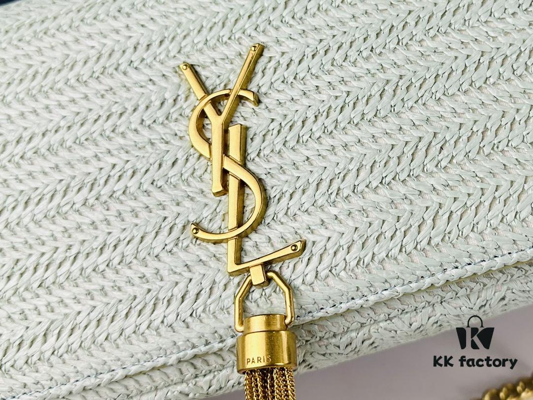 Bestseller YSL New Raffia Woven Tassel Bag! Summer Beach Joy