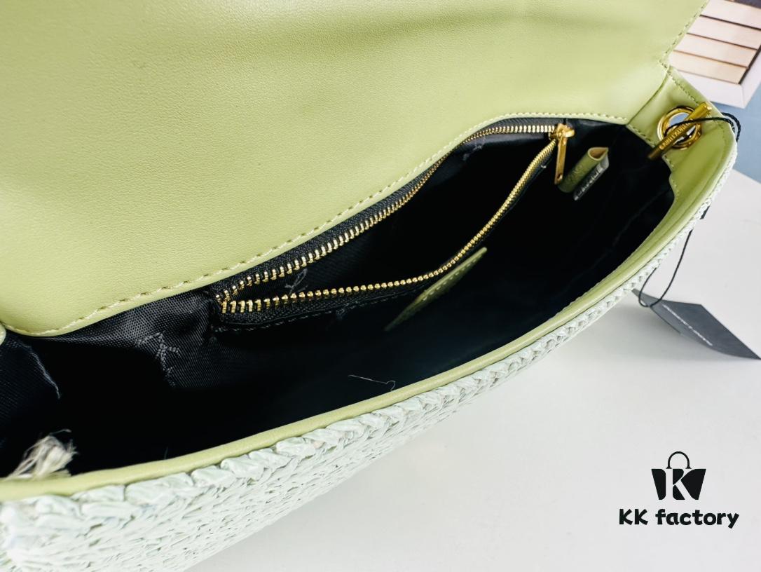 Bestseller YSL New Raffia Woven Tassel Bag! Summer Beach Joy