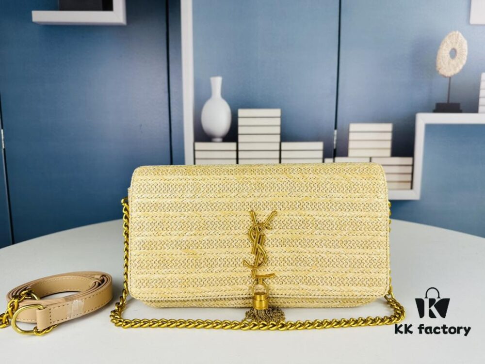 Bestseller YSL New Raffia Woven Tassel Bag! Summer Beach Joy