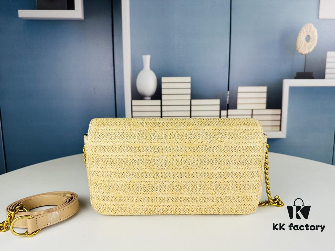 Bestseller YSL New Raffia Woven Tassel Bag! Summer Beach Joy