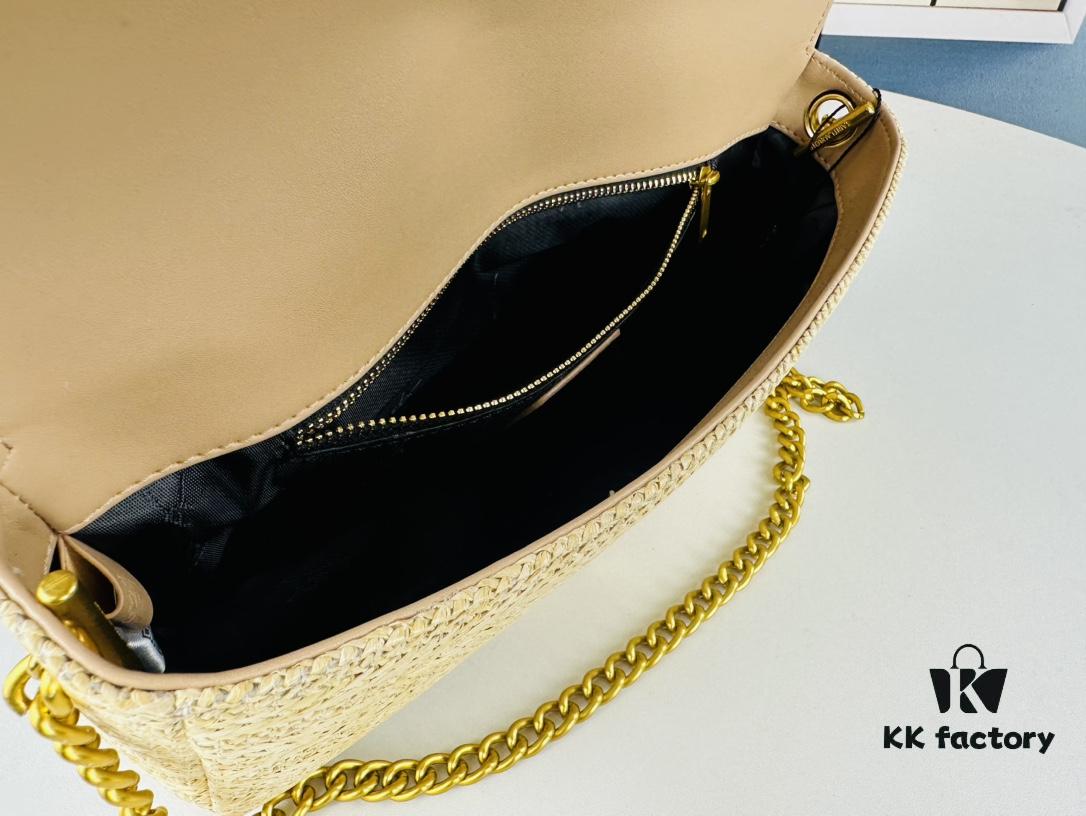 Bestseller YSL New Raffia Woven Tassel Bag! Summer Beach Joy