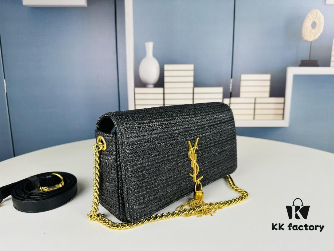 Bestseller YSL New Raffia Woven Tassel Bag! Summer Beach Joy