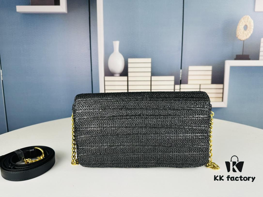 Bestseller YSL New Raffia Woven Tassel Bag! Summer Beach Joy