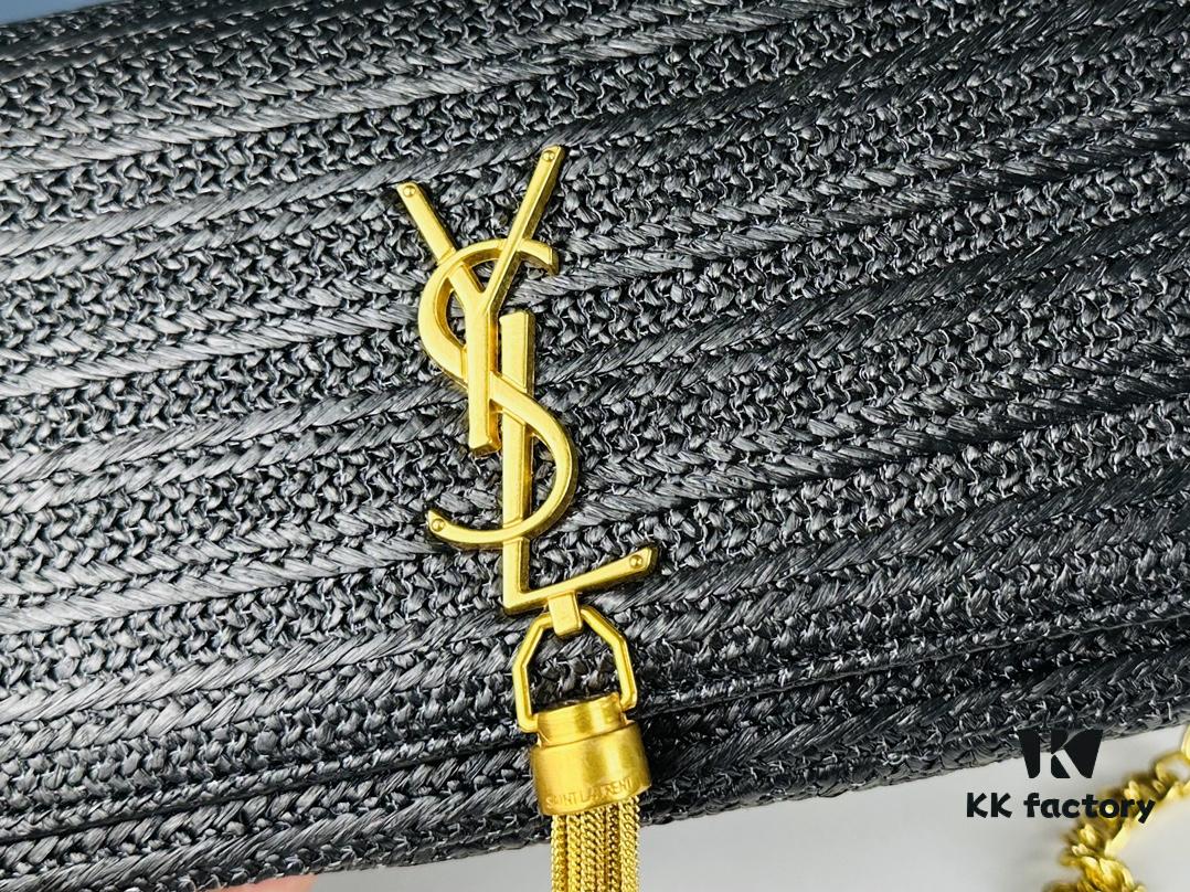 Bestseller YSL New Raffia Woven Tassel Bag! Summer Beach Joy