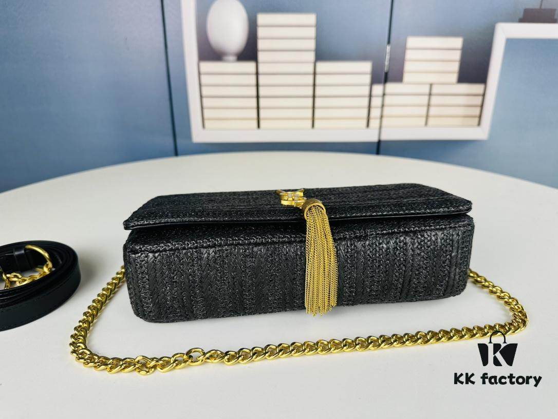 Bestseller YSL New Raffia Woven Tassel Bag! Summer Beach Joy