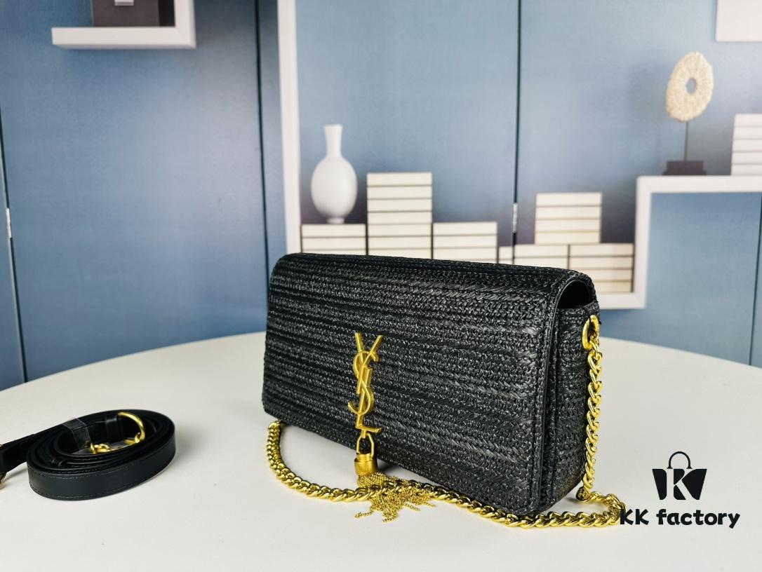 Bestseller YSL New Raffia Woven Tassel Bag! Summer Beach Joy