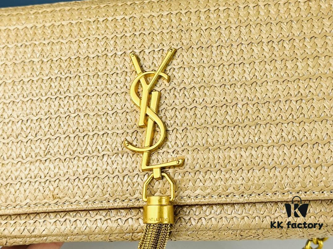 Bestseller YSL New Raffia Woven Tassel Bag! Summer Beach Joy