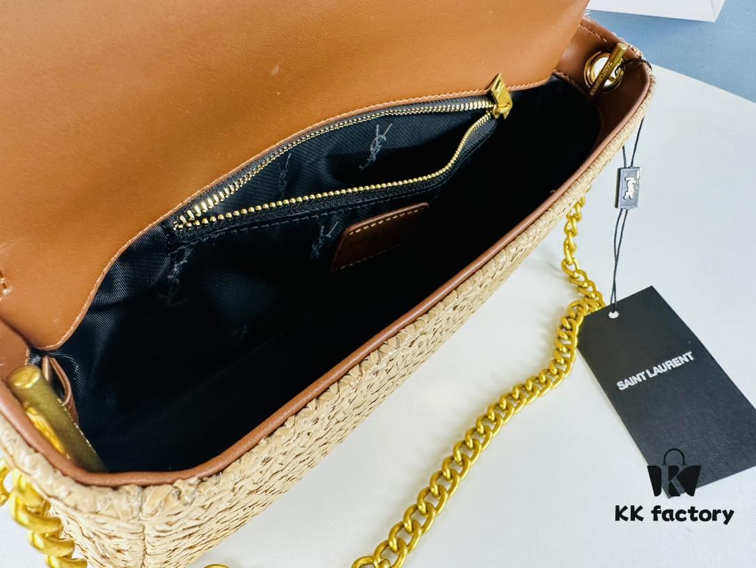 Bestseller YSL New Raffia Woven Tassel Bag! Summer Beach Joy