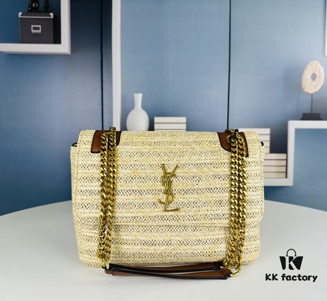 Bestselling Large YSL Straw Bag Niki Woven Bag 962389