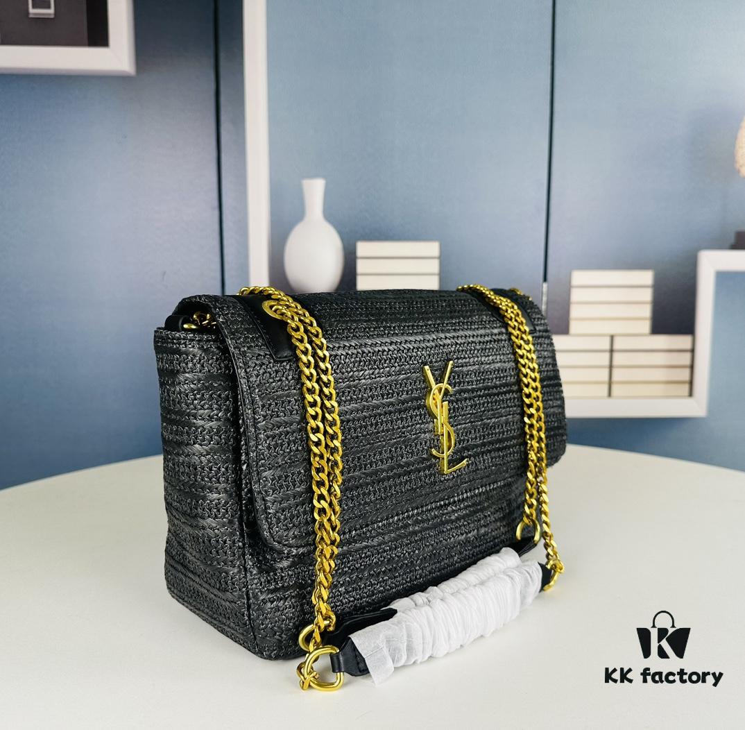 Bestselling Large YSL Raffia Bag Niki Style – Artistic and Elegant, Perfect for Everyday Wear