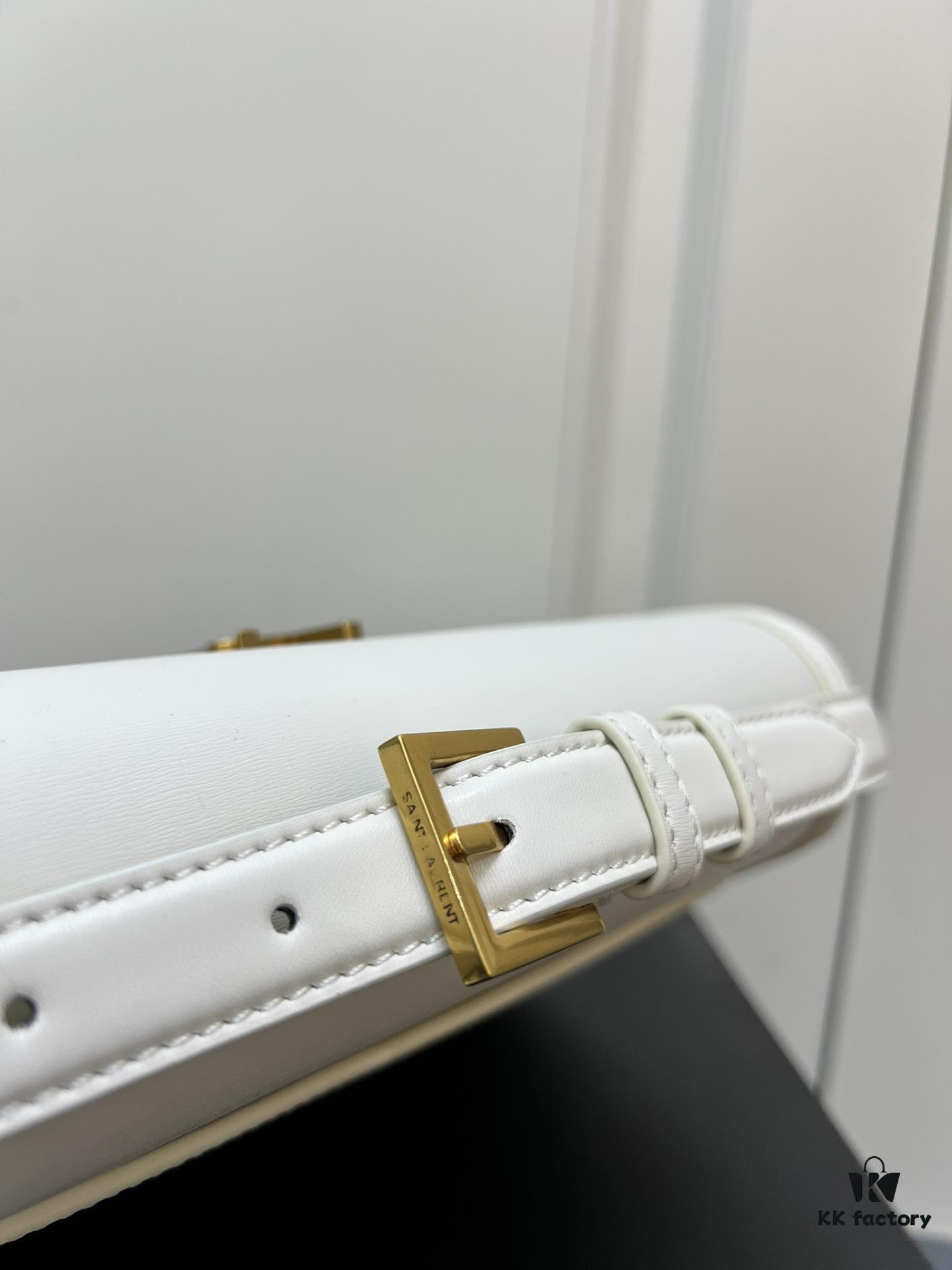 YSL Le Cassandra Box Leather Handbag – The Latest 'Tofu Bag' in Soft Lambskin, Adjustable Strap, Vintage-inspired Style