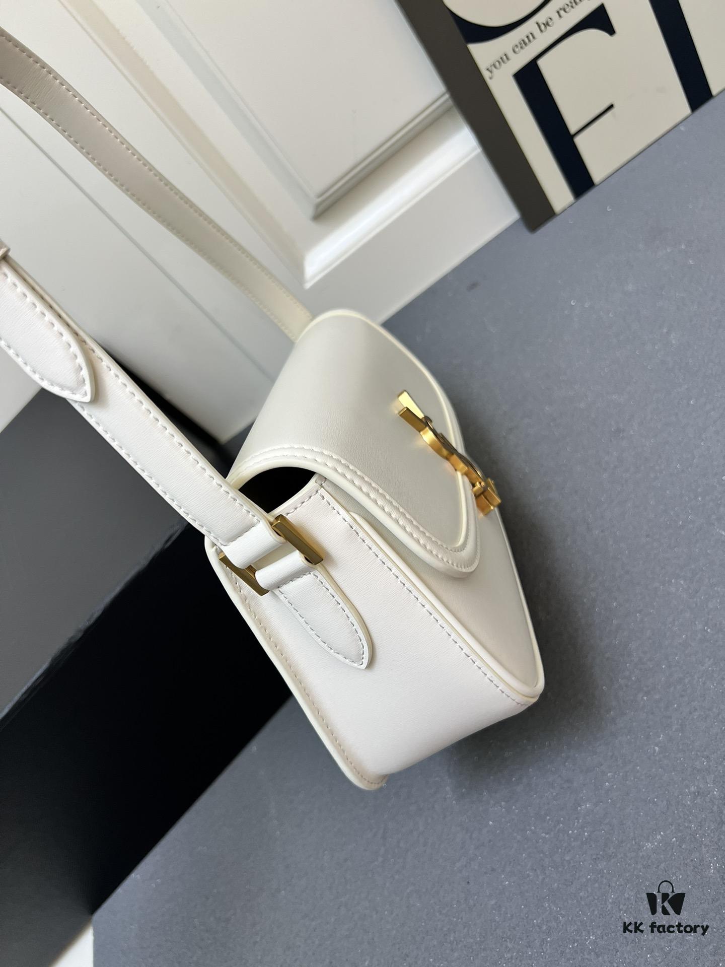 YSL Le Cassandra Box Leather Handbag – The Latest 'Tofu Bag' in Soft Lambskin, Adjustable Strap, Vintage-inspired Style