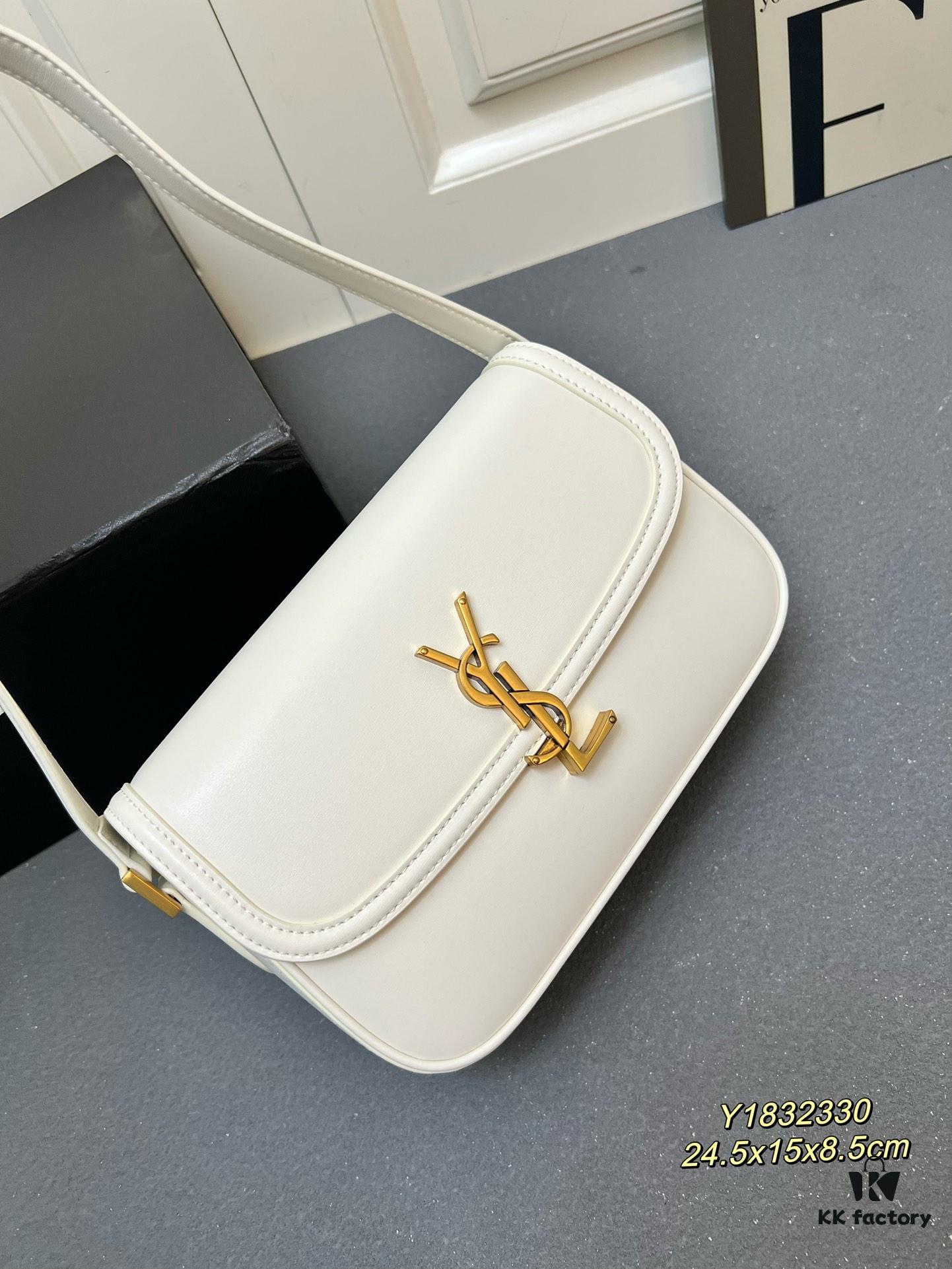 YSL Le Cassandra Box Leather Handbag – The Latest 'Tofu Bag' in Soft Lambskin, Adjustable Strap, Vintage-inspired Style