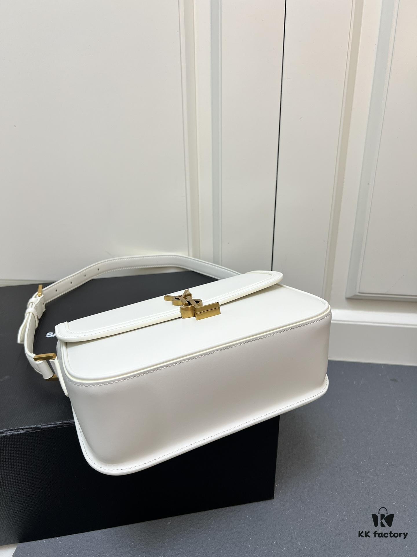 YSL Le Cassandra Box Leather Handbag – The Latest 'Tofu Bag' in Soft Lambskin, Adjustable Strap, Vintage-inspired Style