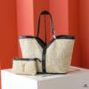 YSL Saint Laurent Raffia Mother-and-Child Tote Bag, Size: 50, 31, 11, Model 2509