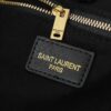 YSL Saint Laurent Rattan Mother-and-Child Tote Bag 💕 Spacious Lightweight Design with Contrasting Colors and Large Y Logo