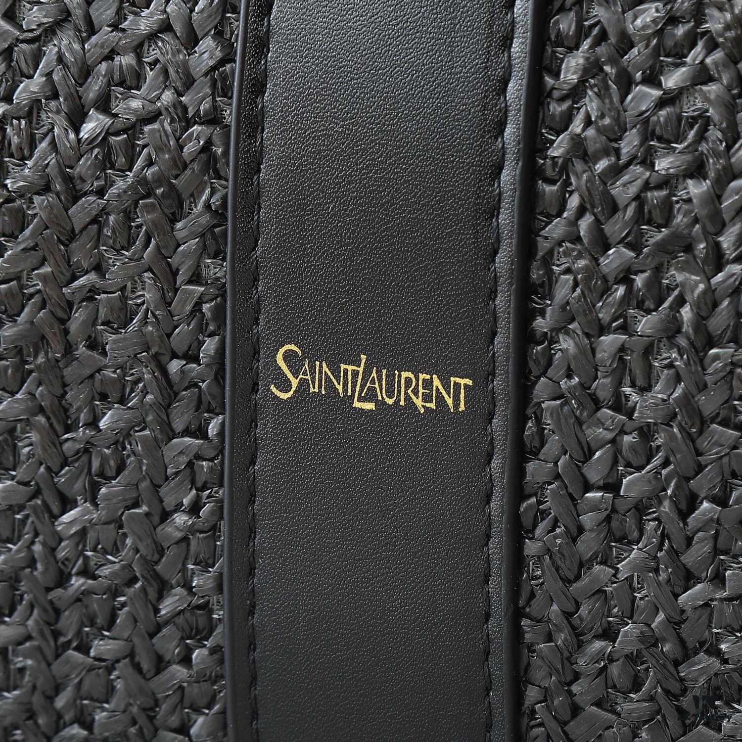 YSL Saint Laurent Rattan Mother-and-Child Tote Bag 💕 Spacious Lightweight Design with Contrasting Colors and Large Y Logo