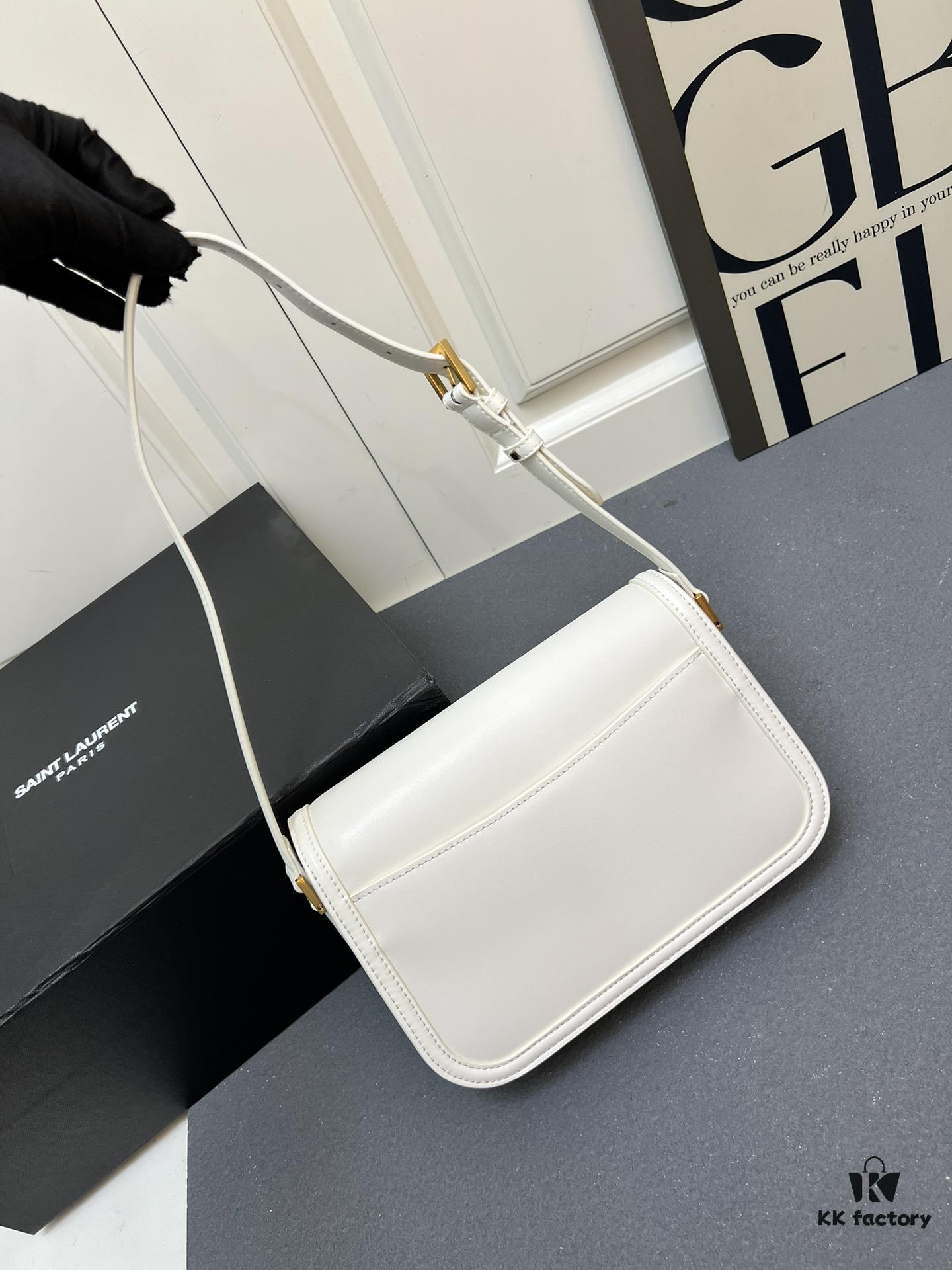 YSL Le Cassandra Box Leather Handbag – The Latest 'Tofu Bag' in Soft Lambskin, Adjustable Strap, Vintage-inspired Style