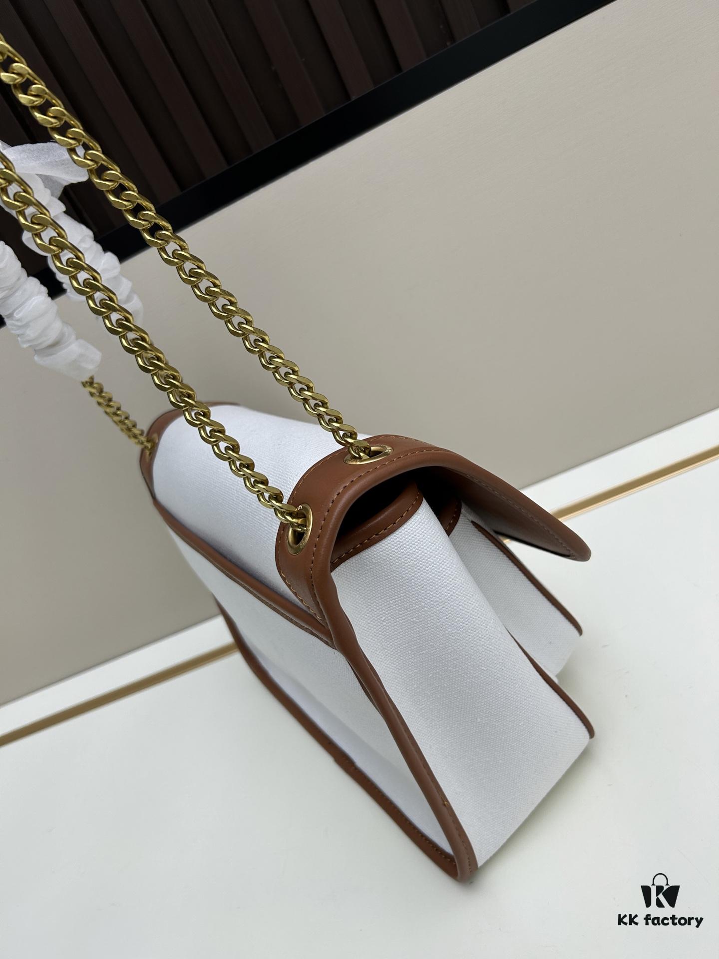 New Large YSL Niki Linen-Style Crossbody Bag Shoulder Bag with Box