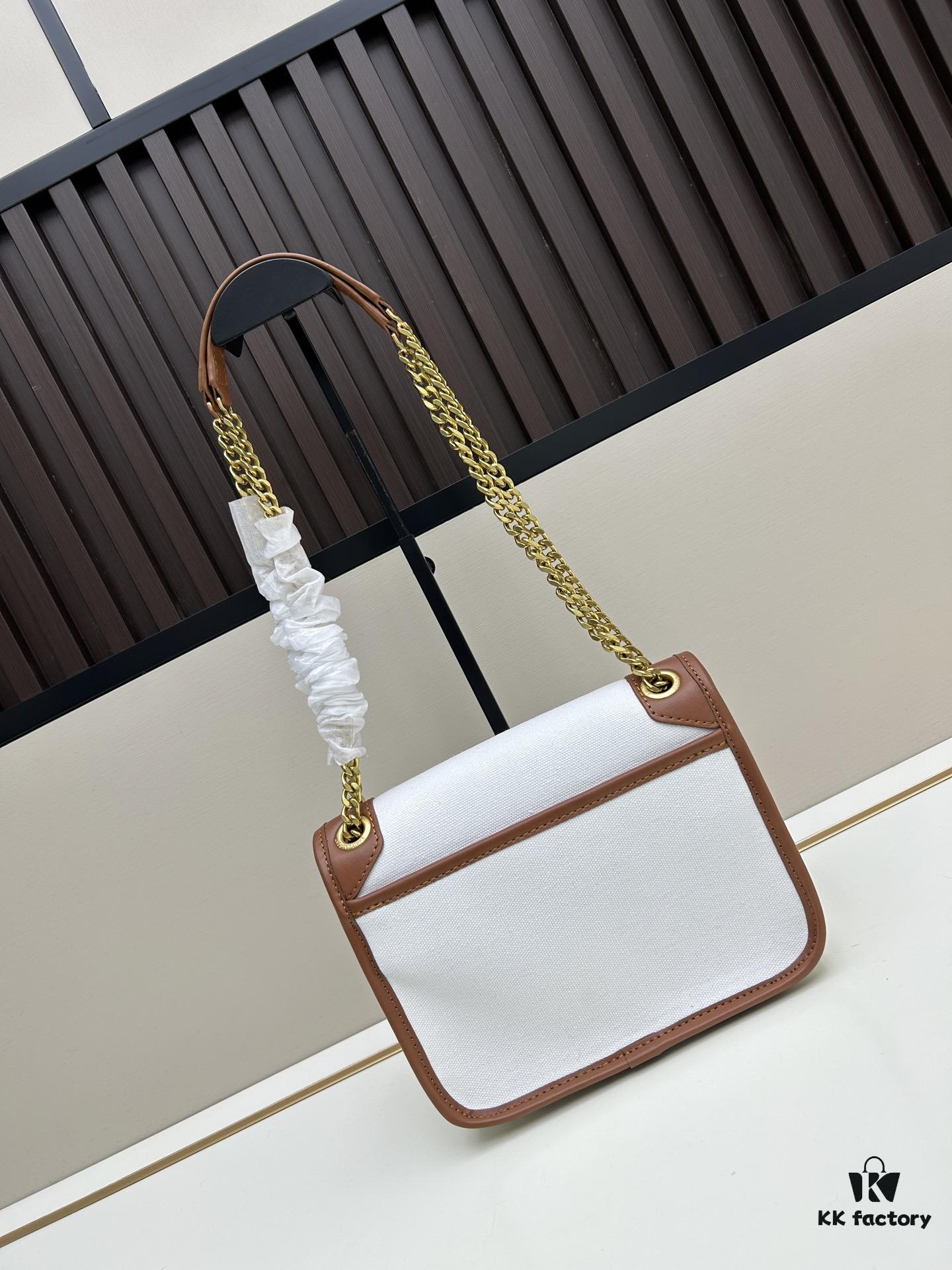 New Arrival Small YSL Niki Bag with Box – Latest Linen-Blend Crossbody Shoulder Bag
