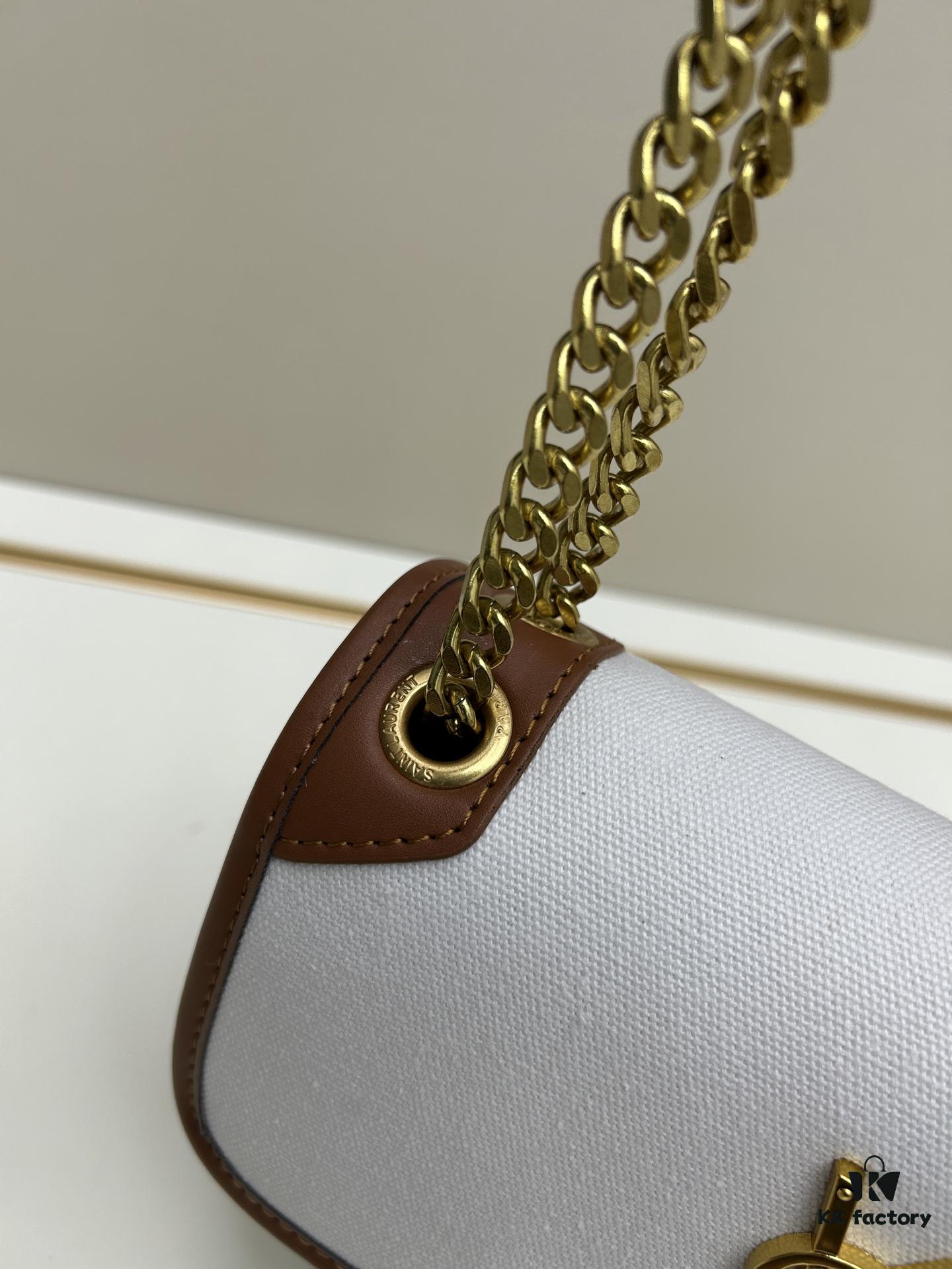 New Arrival Small YSL Niki Bag with Box – Latest Linen-Blend Crossbody Shoulder Bag