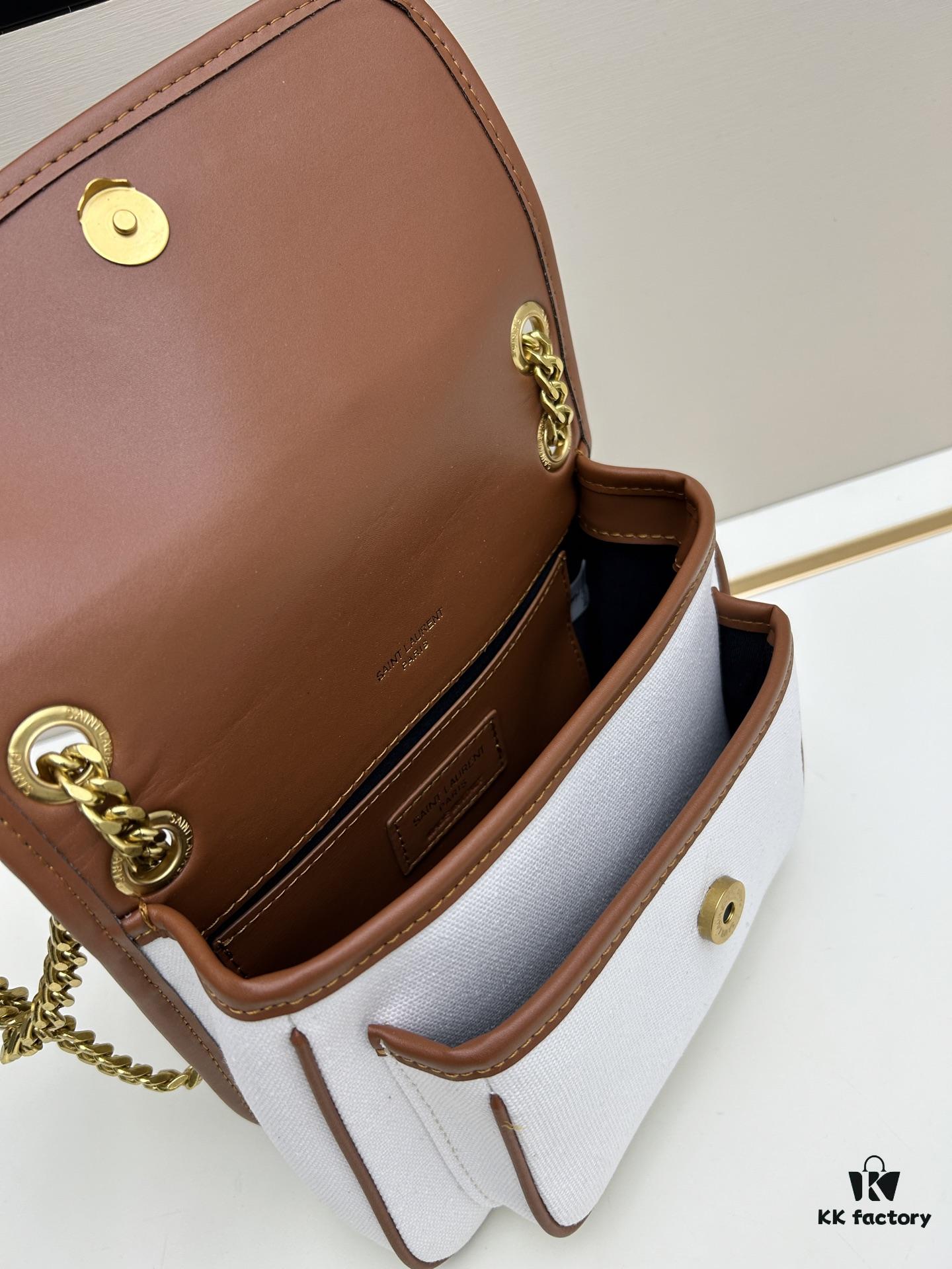 New Arrival Small YSL Niki Bag with Box – Latest Linen-Blend Crossbody Shoulder Bag